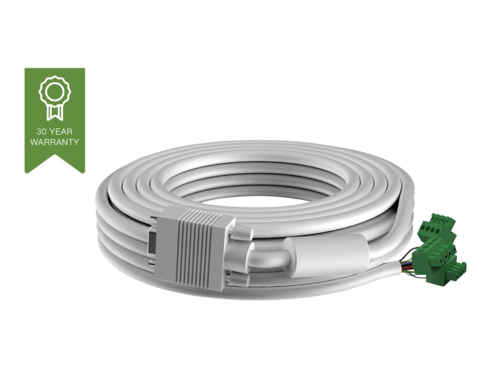 Vision Techconnect 2 - VGA-kabel - HD-15 (VGA) (han) til 4 pin Phoenix (han) - 5 m - formet - beige