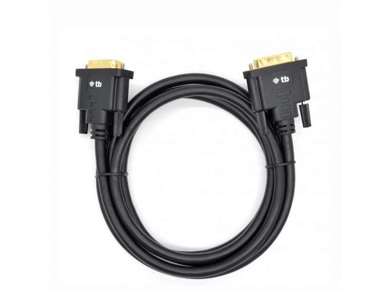 Dvi M-M 24+1 Kabel 1,8 M. Schwarz, Vergoldet