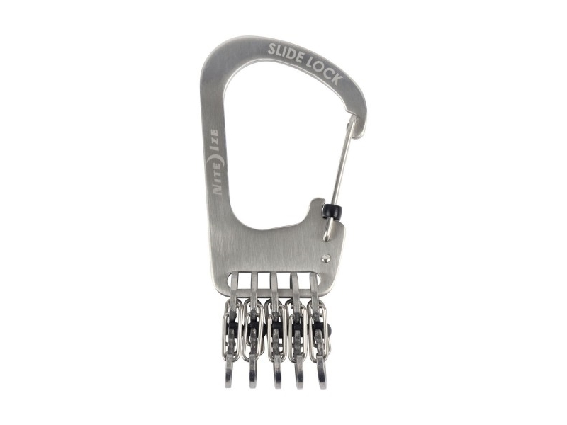 Nite Ize Slidelock Edelstahl + 5X Micro-Karabiner (Kck-11-R3)