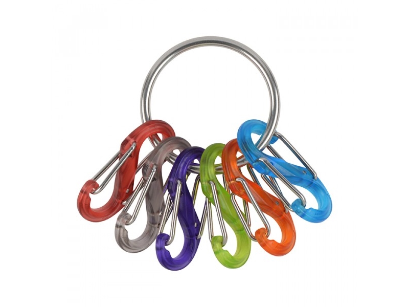 Nite Ize Schlüsselanhänger Mit Karabiner Ni-Krg2-11-R3 S-Biner Rot, Schwarz, Lila, Grün, Orange, Blau 1 Stück