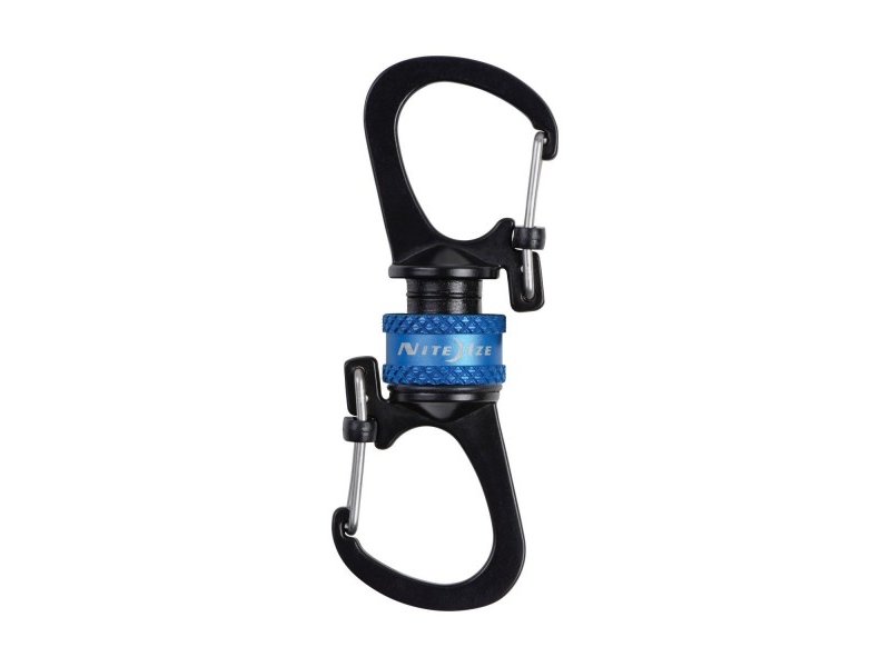 Nite Ize Double Slidelock 360 Magnetkarabiner Schwarz-Blau