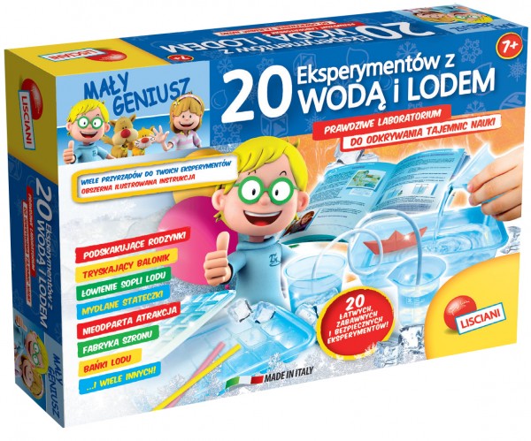 Lisciani Maly Geniusz – 20 eksperimenter med vand og is (304-P54466)