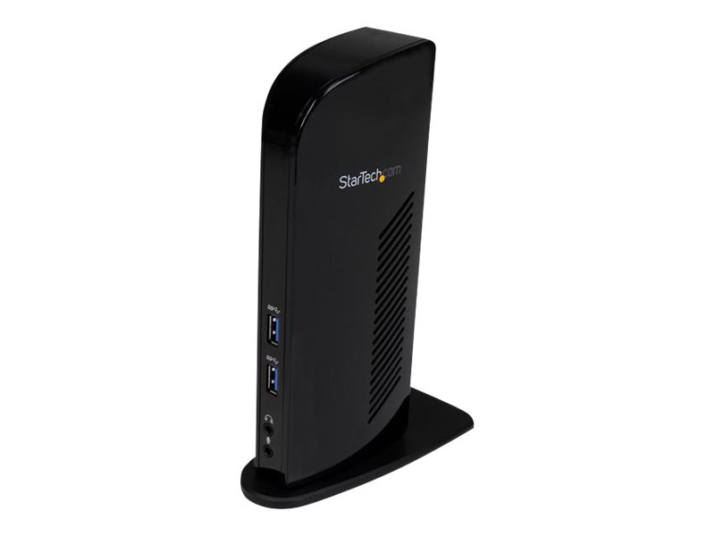 Startech.Com Dual Monitor Usb 3.0 Laptop Docking Station Mit Hdmi/Dvi/Vga &Amp 6Xusb Ports - Universal Usb Dock Für Mac &Amp Windows - Schwarz (Usb3s