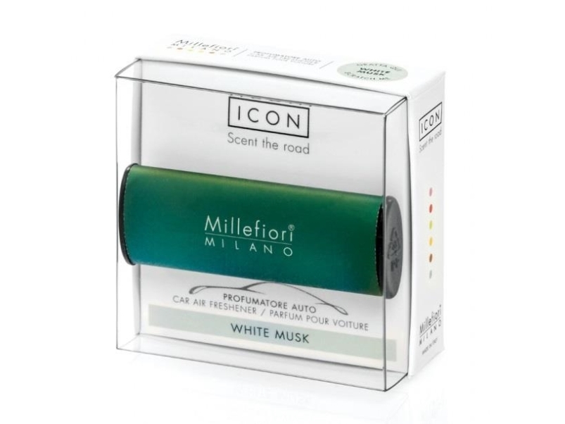 Millefiori Milano Bilduft Icon Classic White Musk 47 G Bilopfrisker