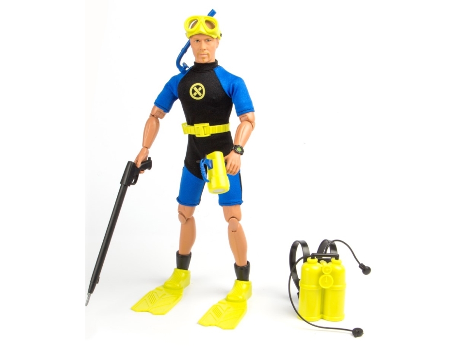 Action Figur Som Står På Ski Med Tilbehør 30,5Cm - Assorted