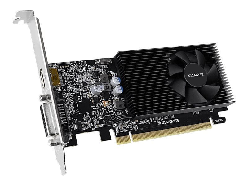Gigabyte Nvidia Geforce Gt 1030 Low Profile D4 2G - Grafikkort - Gf Gt 1030 - 2 Gb Ddr4 - Pcie 3.0 Lavprofil - Dvi, Hdmi