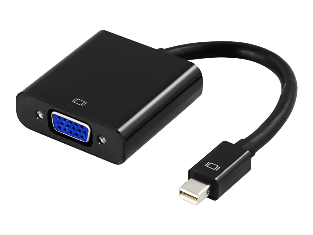 DELTACO DP-VGA3 - Videokonverterare - DisplayPort - VGA | Datortillbehör - Kablar & adaptrar - Adaptrar | GameStuff