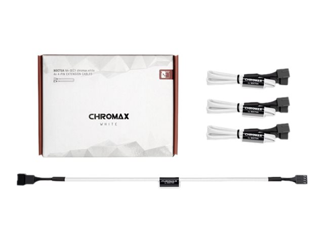 Noctua Na-Sec1 Chromax.White, Kabelverlängerung, Weiß, 4-Polig, Buchse, Buchse, 300 Mm
