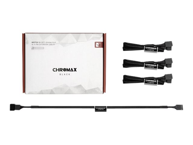 Noctua Na-Sec1 Chromax.Black, Kabelverlängerung, Schwarz, 4-Polig, Buchse, Buchse, 300 Mm