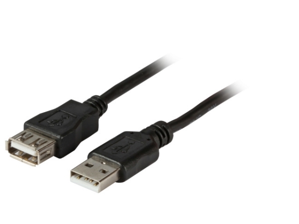 Efb Elektronik K5220sw.1, 1 M, Usb A, Usb A, Usb A, Usb 2.0, 480 Mbit/S, Sort