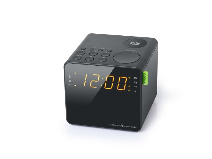 Muse M-187Cr, Ur, Digital, Fm, Mw, Pll, Led, 2,29 Cm (0.9"), Gul