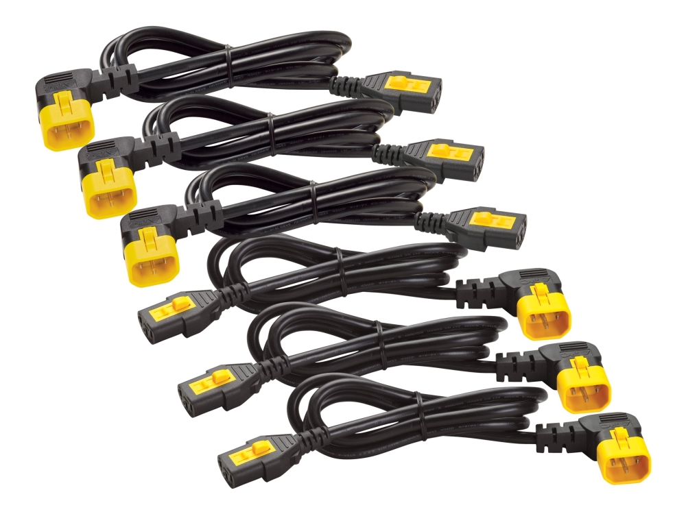 Apc - Strømkabel - Strom Iec 60320 C13 Bis Iec 60320 C14 - 10 A - 61 Cm - 90° Stikforbindelse, Haspet - Sort - Für P/N: Sua1000rmi2u, Sua750ix38