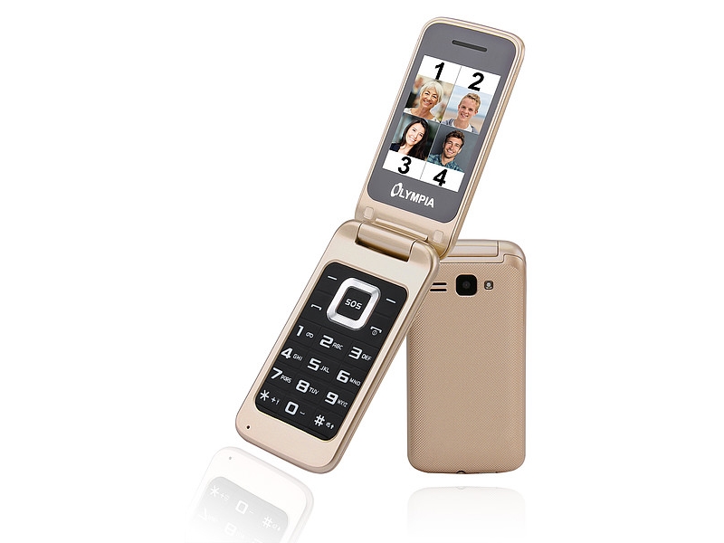 Olympia Luna, Muslingeskal, Dual Sim, 6,1 Cm (2.4"), Bluetooth, 600 Mah, Guld