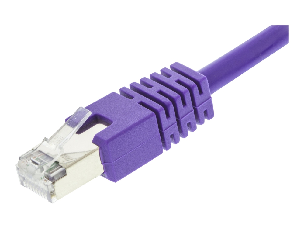 DELTACO - Patch-kabel - RJ-45 (hane) till RJ-45 (hane) - 30 cm - F/UTP (folieöverdraget oskärmat tvinnat par) - CAT 6 - formpressad - lila | Datortillbehör - Kablar & adaptrar - Nätverkskablar | GameStuff