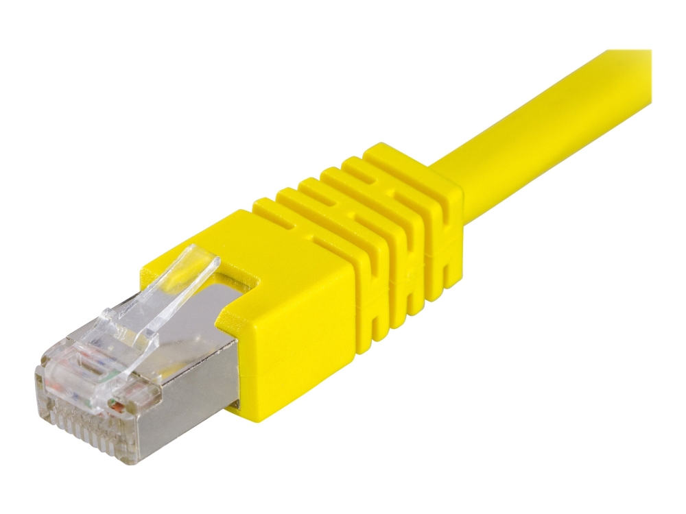 Deltaco - Patchkabel - Rj-45 (Stecker) Auf Rj-45 (Stecker) - 50 Cm - Ftp - Cat 6 - Gelb
