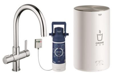 Grohe Red Ii Basic Duo Küchenarmatur Mit Kochendem Wasser 4 L-Kedel C Auslauf, Chrom