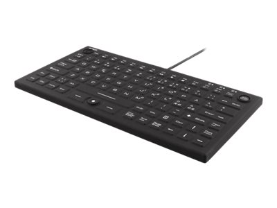 Deltaco Tb-509 - Tastatur - Mit Trackpad, Maustaste - Hintergrundbeleuchtet - Usb - Nordic - Schwarz