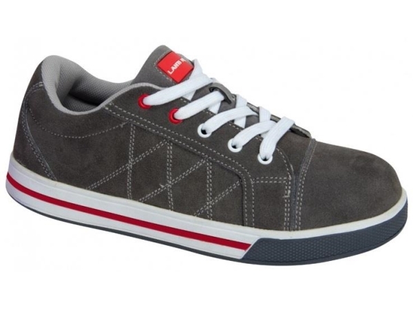 Grau-Rote Wildlederschuhe Fo Sra "41 "Lahti