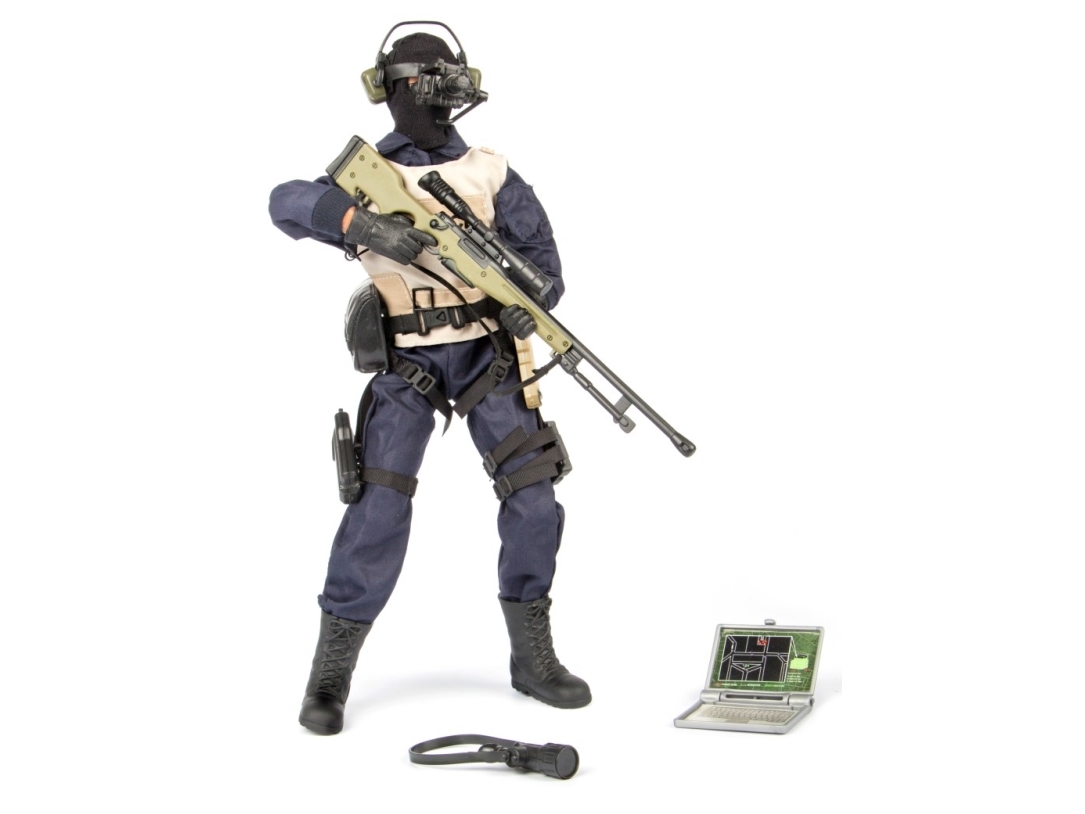 S.W.A.T. Scharfschütze Politi Action Figur 30,5Cm