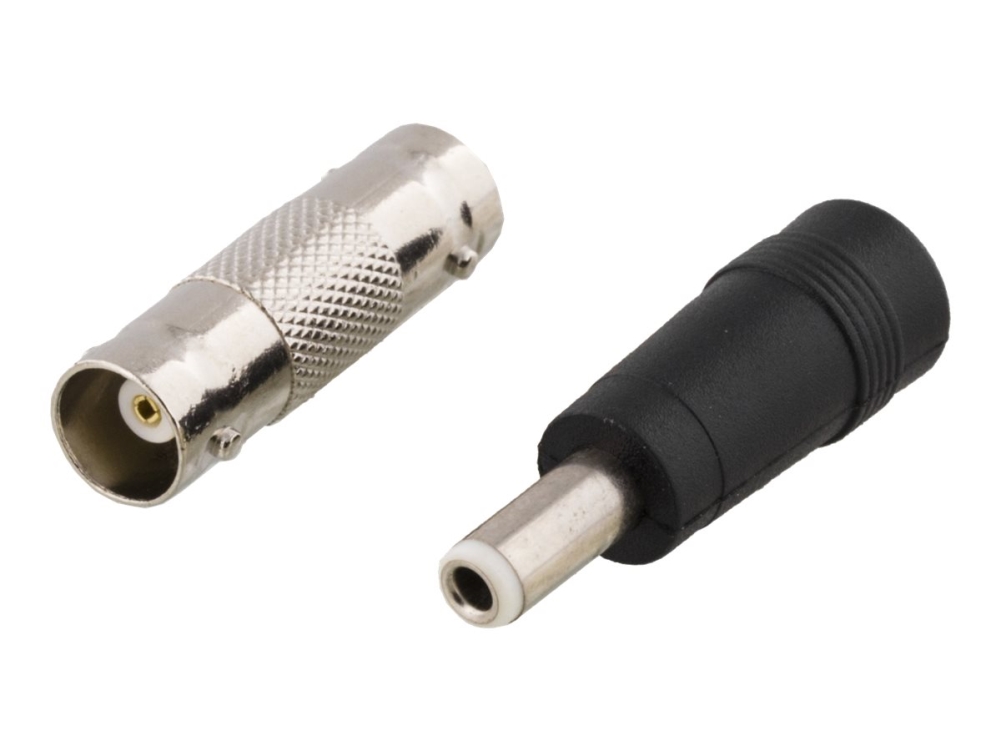 DELTACO - Video- / strømkabel - BNC, power DC jack (han) til BNC, power DC jack - 3 m