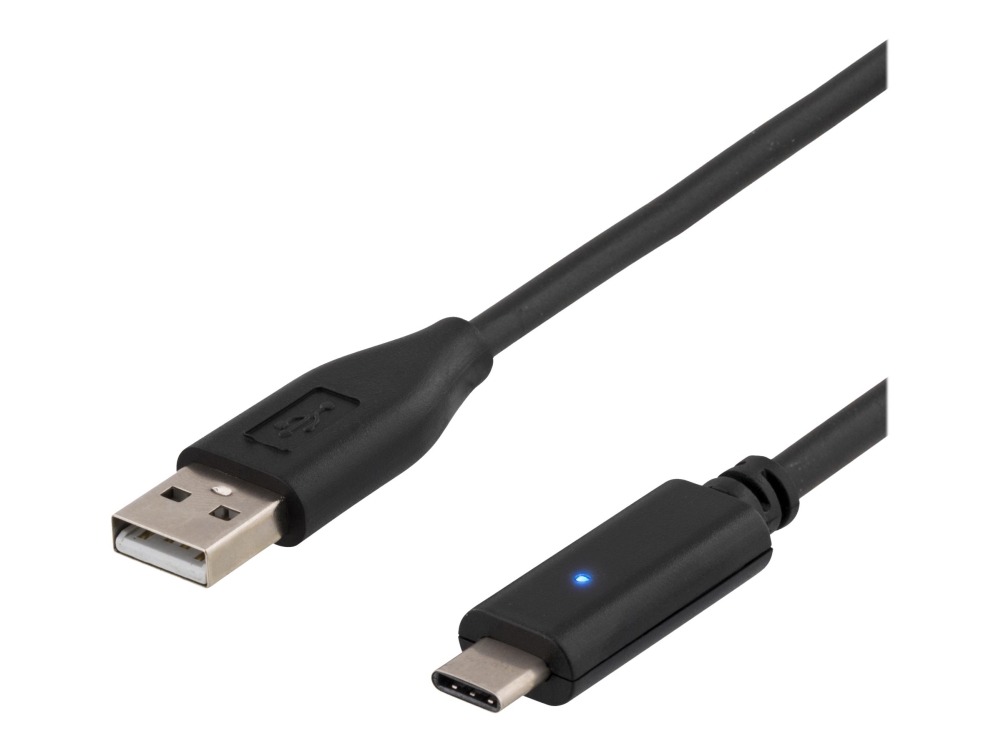Deltaco - Usb-Kabel - Usb (Stecker) Auf Usb-C (Stecker) - Usb 2.0 - 1 M - Schwarz