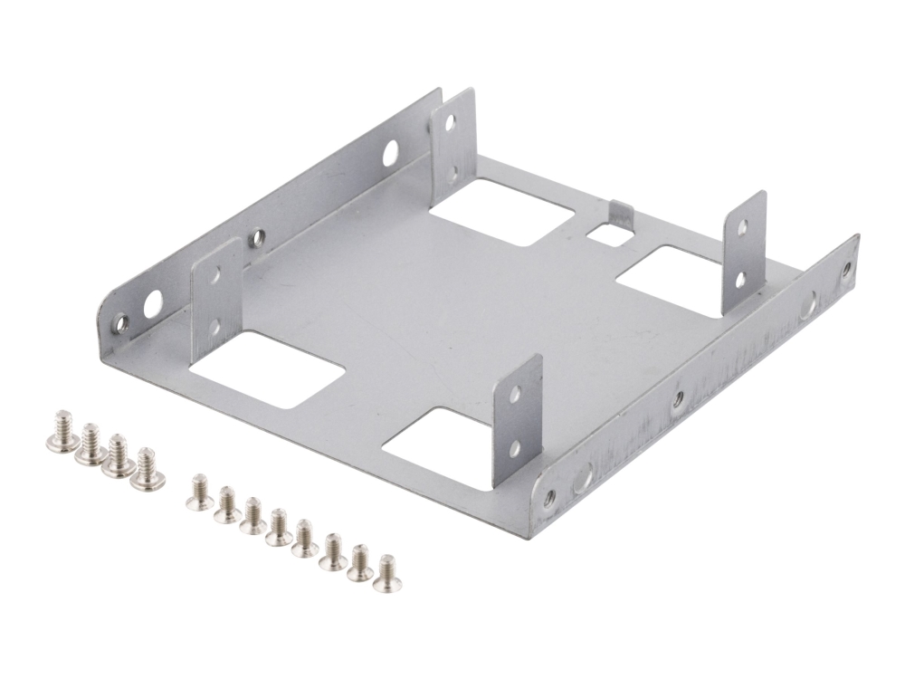 DELTACO - Adapter för lagringsfack - 3.5 to 2 x 2.5 | Datortillbehör - Övriga datortillbehör - Övriga tillbehör | GameStuff