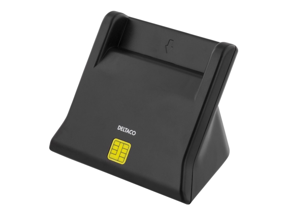 DELTACO UCR-156 - SMART-kortläsare - USB - svart | Foto och video - Foto- & videotillbehör - Minneskortsläsare | GameStuff