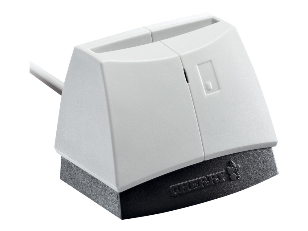 CHERRY SmartTerminal ST-1144 - SMART-kortläsare - USB 2.0 - vit (överdel), svart bas | Kontorsmaskiner - POS (Point of sale) - Streckodskannrar | GameStuff