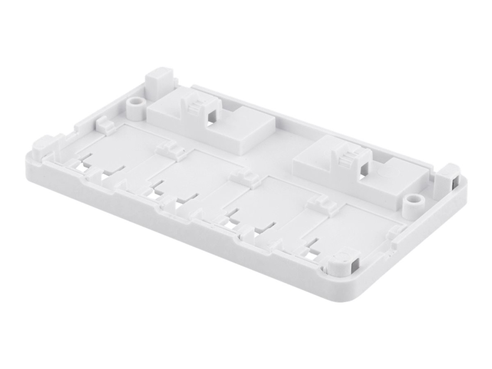DELTACO VR-224 - Ytmonterat uttag - vit - 4 portar | EL Artiklar - Elcentral - Monteringsskåp | GameStuff