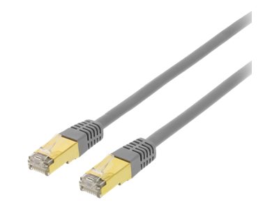 Deltaco - Patchkabel - Rj-45 (Han) Bis Rj-45 (Han) - 20 M - Sftp - Cat 7 - Halogenfri - Grå