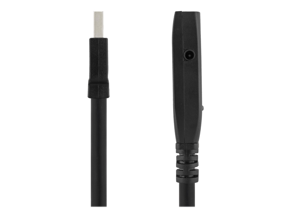 DELTACO USB3-1000 - USB forlængerkabel - USB Type A (hun) til USB Type A (han) - 2 m - aktiv - sort