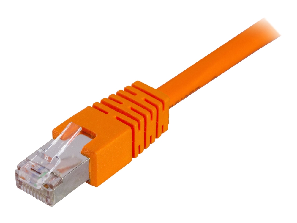 DELTACO - Patch-kabel - RJ-45 (hane) till RJ-45 (hane) - 1 m - FTP - CAT 6 - orange | Datortillbehör - Kablar & adaptrar - Nätverkskablar | GameStuff