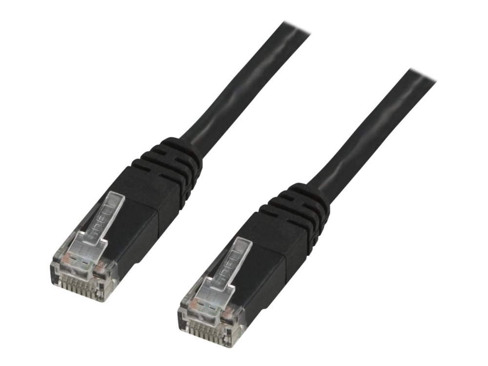 DELTACO TP-603S - Patch-kabel - RJ-45 (hane) till RJ-45 (hane) - 30 cm - UTP - CAT 6 - formpressad - svart | Datortillbehör - Kablar & adaptrar - Nätverkskablar | GameStuff