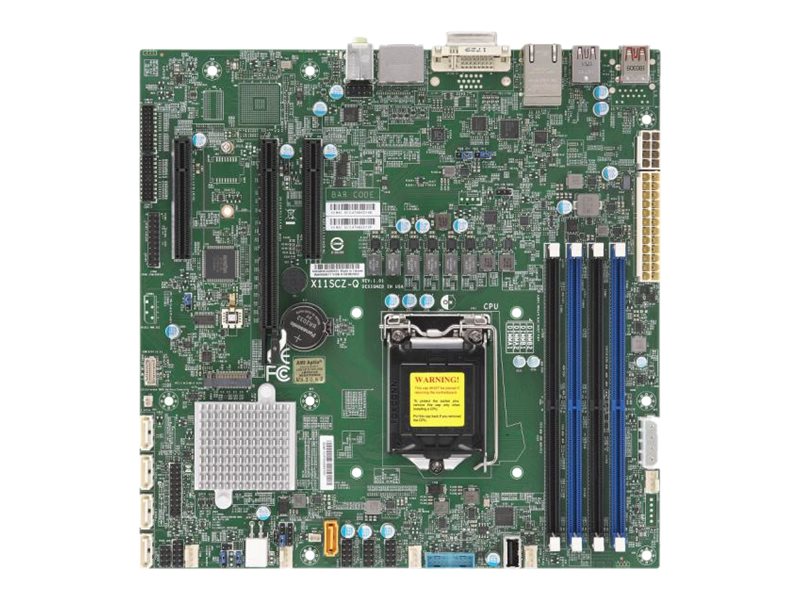 Supermicro X11scz Q Moderkort Micro Atx Lga1151 Socket Q370 Chipuppsattning Usb 3.0 Usb 3.1 Usb C 2 X Gigabit Lan Inbyggda Grafiken