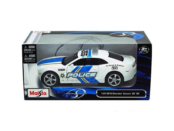 Maisto Die Cast Automodelis Chevrolet Camaro Ss Rs Police 2010 1:24 , 31208