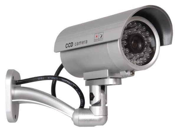 Cee Maclean Ir9000 S Sicherheitskamera-Dummy Mit Ir-Led, Silber