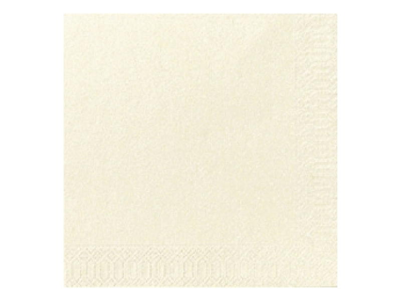 Servietter Duni, 2-lag, 24 x 24 cm, creme, pakke a 300 stk.