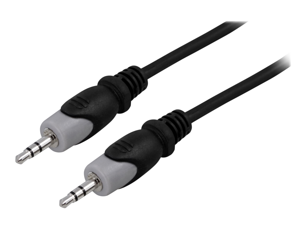 Deltaco - Audiokabel - Mini-Phone Stereo 3.5 Mm Han Til Mini-Phone Stereo 3.5 Mm Han - 3 M