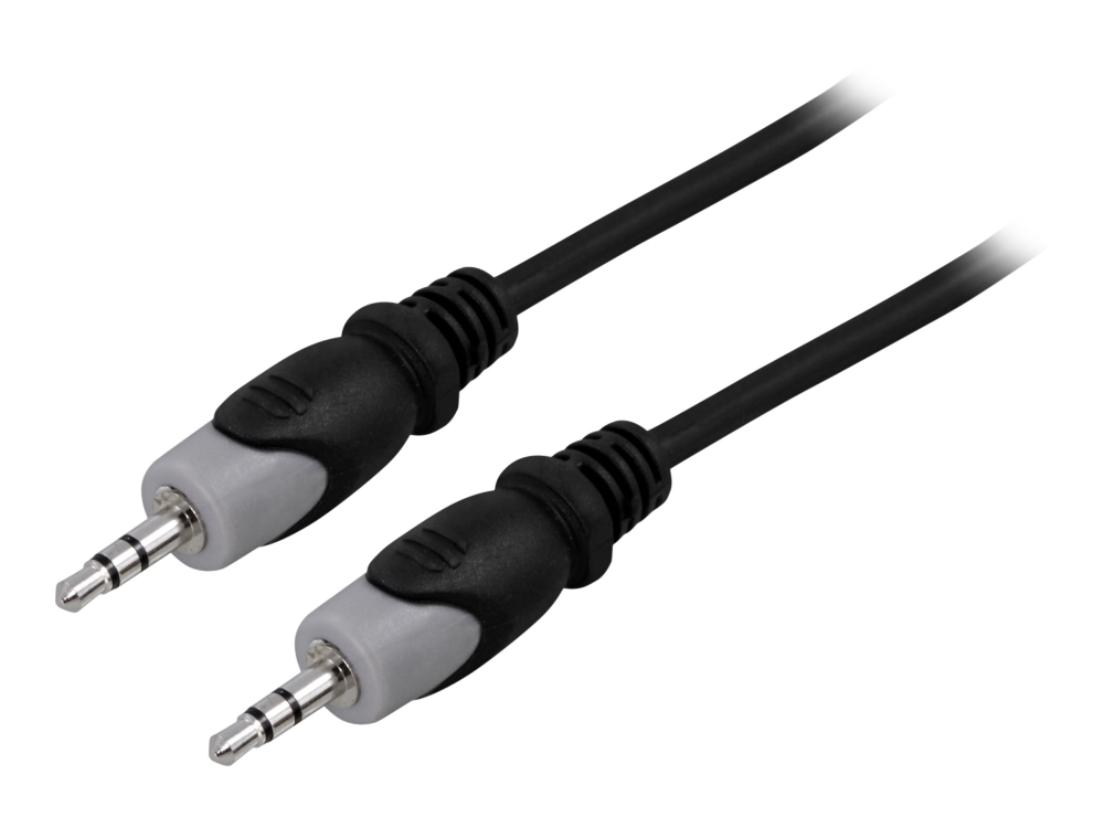 Deltaco - Audiokabel - Mini-Phone Stereo 3.5 Mm Han Til Mini-Phone Stereo 3.5 Mm Han - 2 M