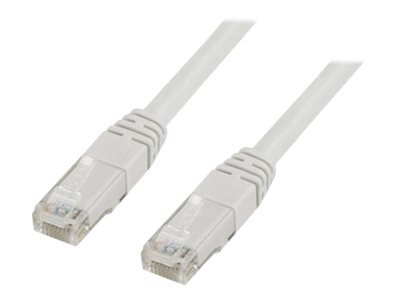 Deltaco - Patchkabel - Rj-45 (Han) Til Rj-45 (Han) - 7 M - Utp - Cat 6 - Formet - Hvid