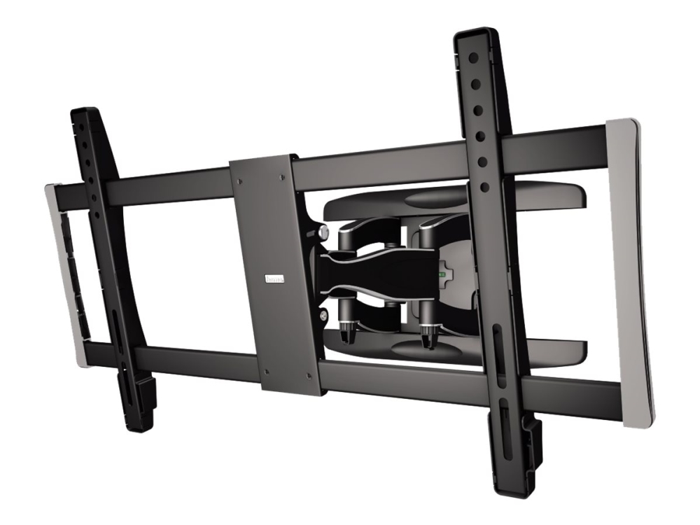Hama Fullmotion Tv Wall Bracket, Premium - Monteringssæt (Vægmontering) - For Fladt Panel - Aluminium, Stål, Krombelagt Plastik - Sort - Skærmstørrel