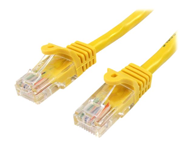 Startech.Com 5M Yellow Cat5e / Cat 5 Snagless Ethernet Patch Cable 5 M - Netværkskabel - Rj-45 (Han) Til Rj-45 (Han) - 5 M - Utp - Cat 5E - Knastfri,