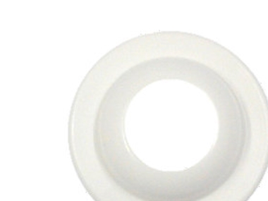 Bøsningskrave Plast Hvid 1 1/2"