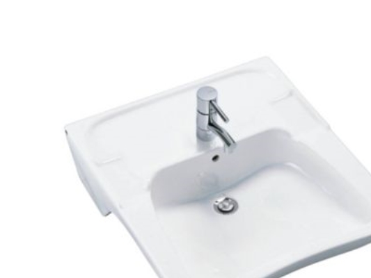 IFØ Hospitalsvask 60x58 cm med god plads under vasken. For boltemontering.