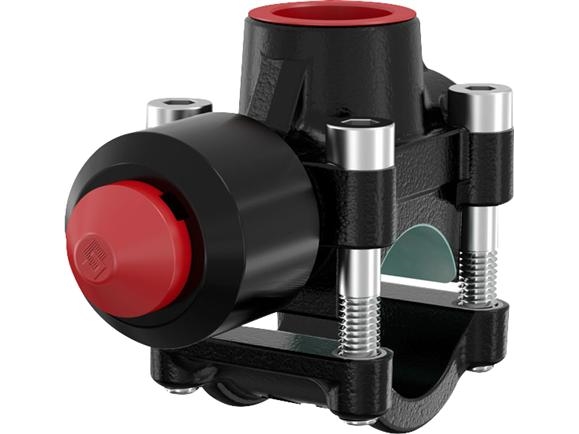 Flamco T-Plus 1.1/4-1 25 Bar - Anschlussstück, Schwarz Beschichtet. Nicht Für Trinkwasser Verwenden