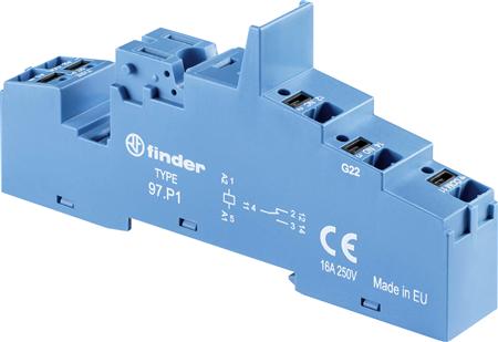 Finder Relaissockel 1 St. 97.P1 Serie 46, Serie 99, Serie 86 46.61, 99.02, 86 (97.P1)