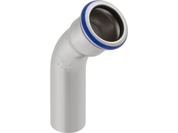 Bøjn 45 Gr Rustf 76,1 Mm - M/1 Muffe Ma-Press. Kun M-Bakker