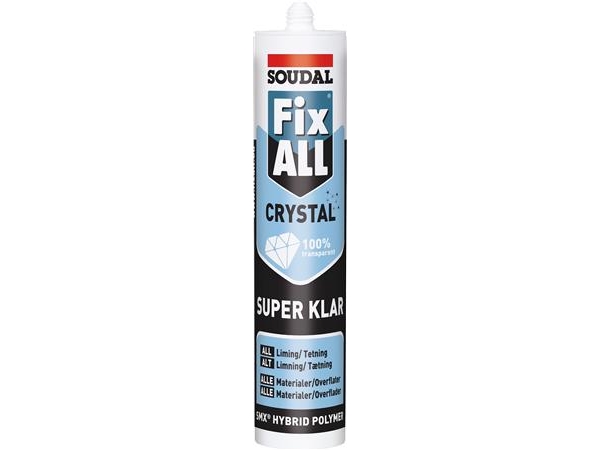 Soudal Montagelim 290Ml - Fix All Flexi Weiß Lackierbar Multifuge/Kleber, Elastisch Bis T/20%
