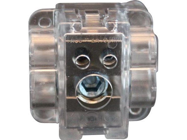 Acelshop Stigeledningsklemme 1X35+2X16mm² Polycarbonat. 450V. Ip20, Unbraco 6Mm/3Mm, Anvendes Ikke Til Alu Kabel