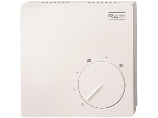 Roth Basicline Ist Ein Drahtgebundenes 24-Volt-System Zur Raumregelung Von Fußbodenheizungen.